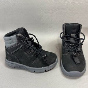 Timberland Mid Sneaker Black Boots 5.5 Toddler Hoverlite Chukkas Nubuck Unisex